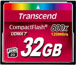 transcend compactflash 32gb 800x